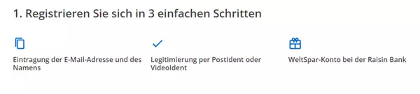 weltsparen konto eröffnen
