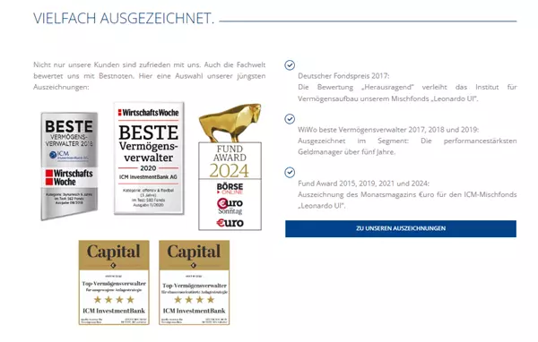 icm investment bank AG test