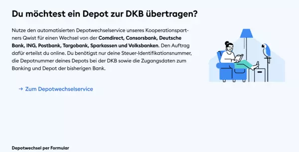 DKB Depotübertrag