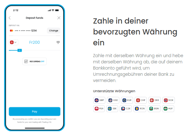 trading 212 Auszahlung