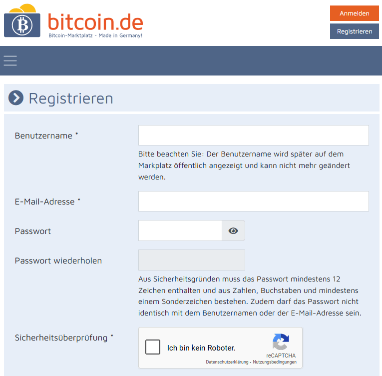 bitcon.de anmelden