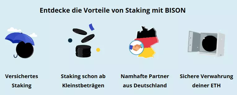 Bison Staking vorteile
