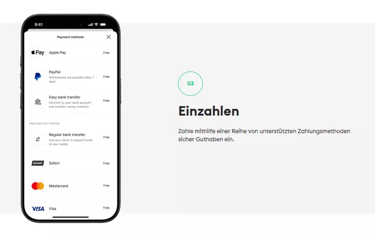 Bitpanda einzahlen