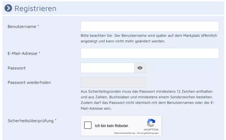 bitcoin.de Registrierung