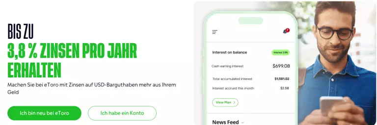 eToro Zinsen