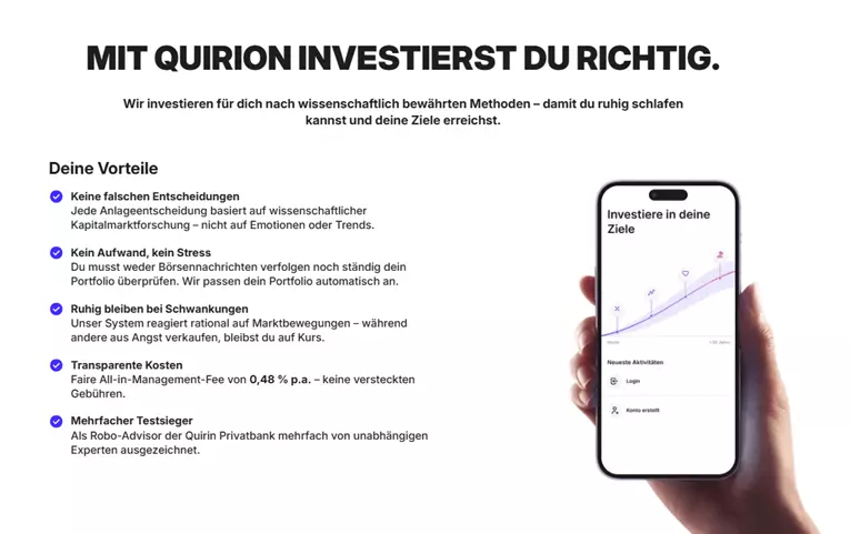 Quirion 150 euro prÃ¤mie