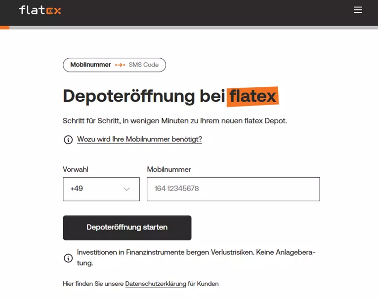 flatex depot eröffnen
