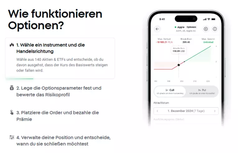 XTB Optionen handeln