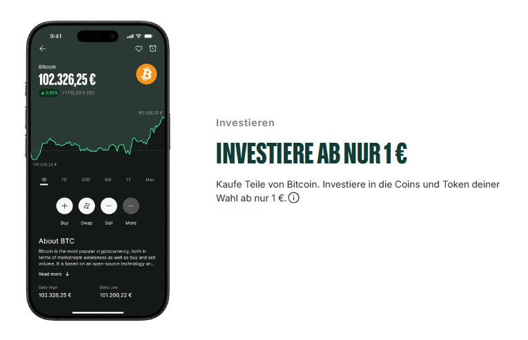 Bitpanda kryptomarkt