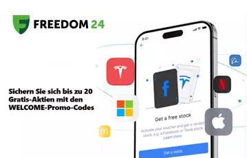 Freedom24: Bis zu 20 Gratisaktien!