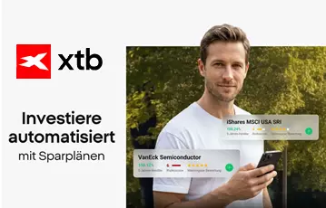 XTB: bis zu 20 Wertpapiere pro Sparplan