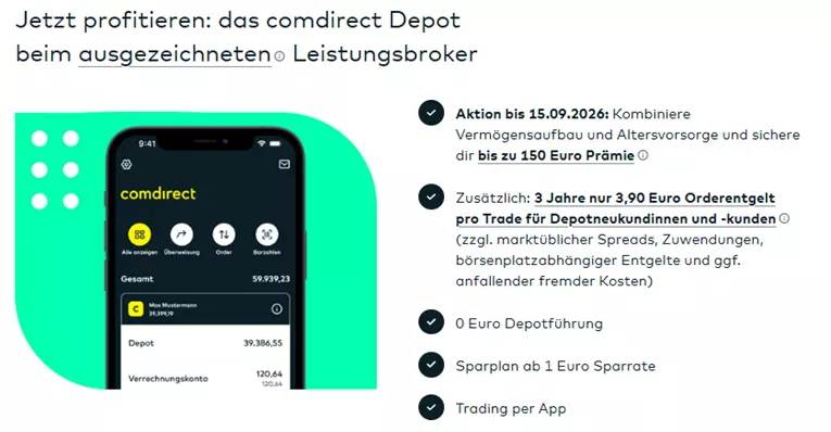 comdirect prÃ¤mie