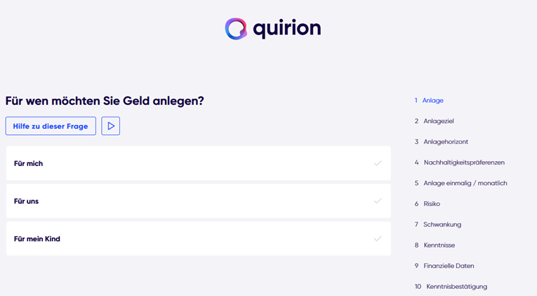 quirion anmeldung