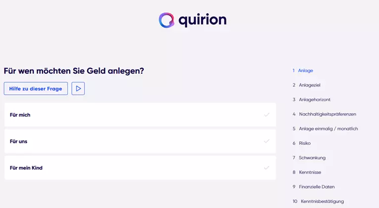 quirion anmeldung