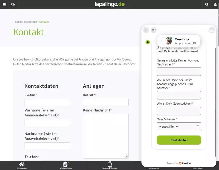 Lapalingo support