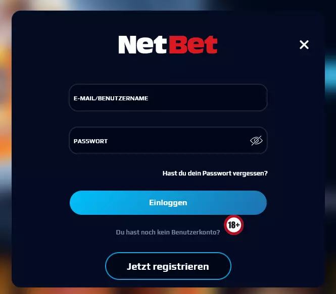 NetBet login