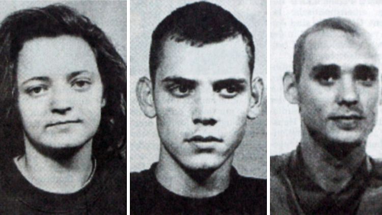 Beate Zschäpe, Uwe Böhnhardt und Uwe Mundlos (v. l.).