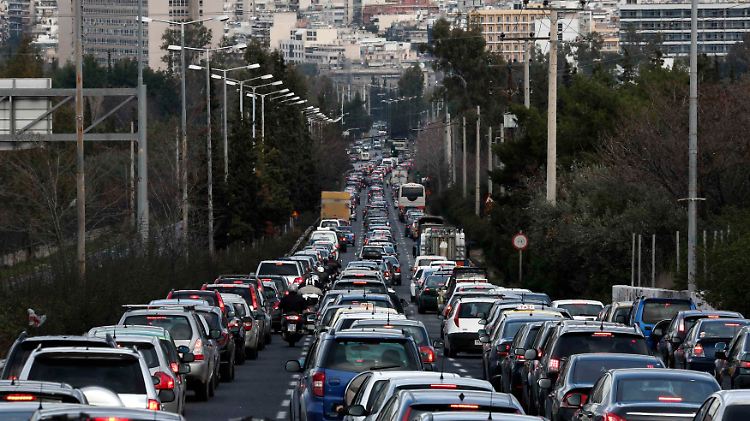 Stillstand in Athen.