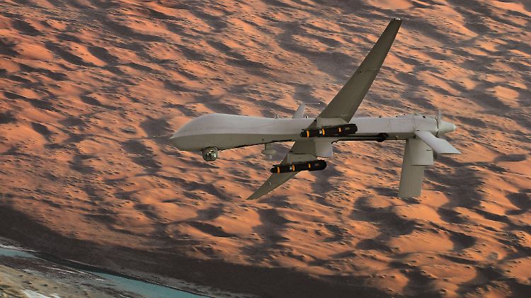 Bewaffnete Drohnen könnten zukünftig auch im Auftrag der Bundeswehr Kampfeinsätze gegen Bodenziele fliegen.