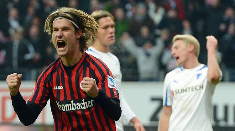 Martin Lanig erzielte das erste Tor für Eintracht Frankfurt gegen Hoffenheim und leitete den Heimsieg ein.