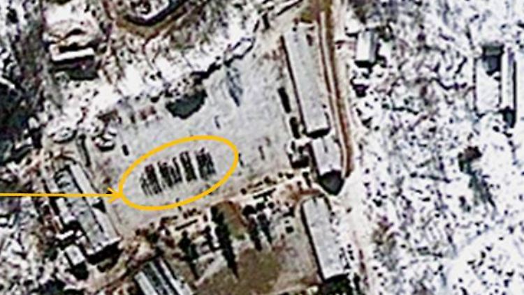 Eine Satellitenaufnahme vom 4. Januar 2013 zeigt die Anlage Punggye Ri.