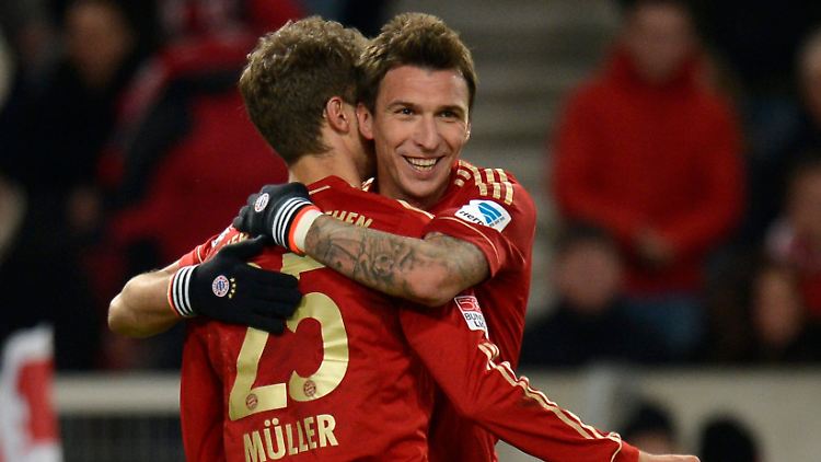 Erst traf Mario Mandzukic zum 1:0, dann legte er Thomas Müller das 2:0 auf.
