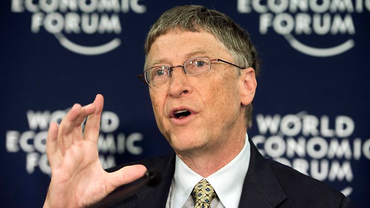 Bill Gates auf dem gerade zu Ende gegangenen Weltwirtschaftsforum in Davos.