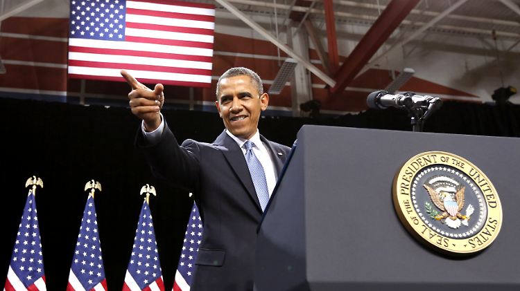 Brack Obama sprach vor 2000 Schülern, von denen die meisten lateinamerikanische Wurzeln haben.