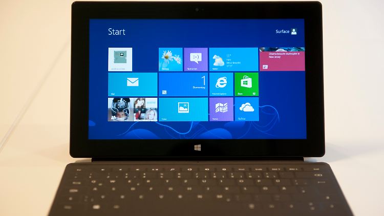 Die typische Kacheloptik bei Windows 8.