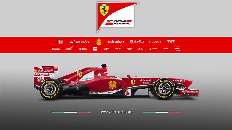 Da ist das Ding: der Ferrari F138.