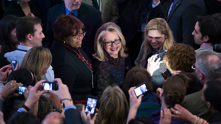 Ein letztes Mal traf die Ministerin mit ihren Mitarbeitern zusammen.