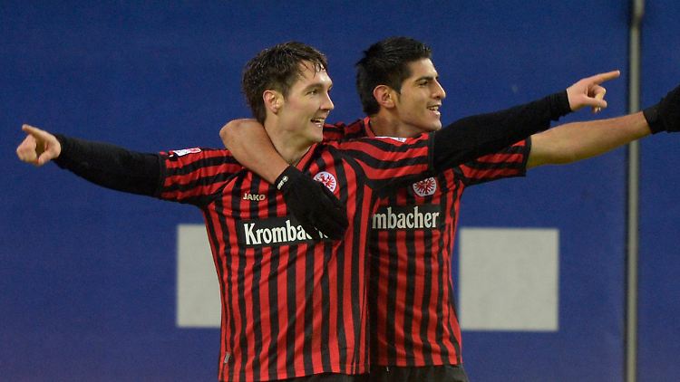 Was für ein Einstand: Neu-Frankfurter Lakic traf gleich zweimal.