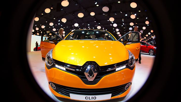 Ein Renault Clio auf der Paris Motor Show.