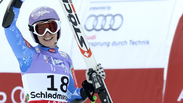 Siegerin im Super-G: Die Slowenin Tina Maze.