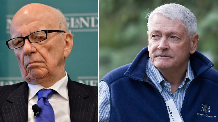 Ziemlich beste Feinde: Liberty-Chef John Malone (r.) und Medienmogul Rupert Murdoch.