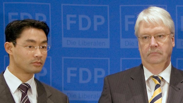 Philipp Rösler (l.) und Jörg-Uwe Hahn (r.).