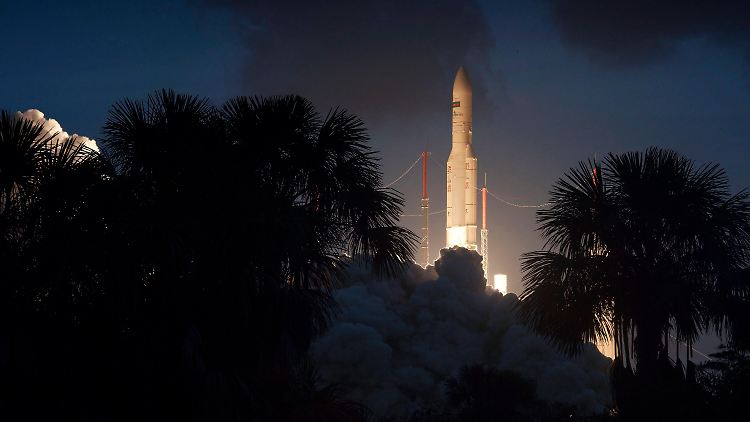 Von Französisch-Guyana aus machte sich die Ariane-5 auf den Weg ins All.