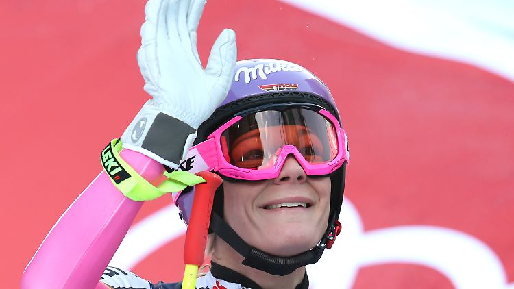 Hat die Hoffnung erfüllt: Maria Höfl-Riesch gewinnt die Super-Kombination.