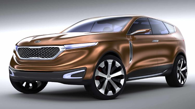 Mit 4,90 Meter Länge ist die Crossover-Studie von Kia für deutsche Verhältnisse fast zu groß.