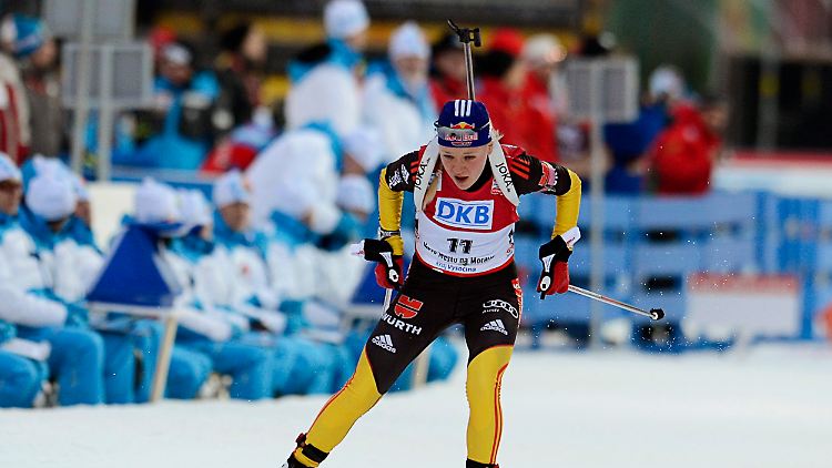 Auch ohne Medaille zufrieden: Miriam Gössner, Sechste im Damensprint.