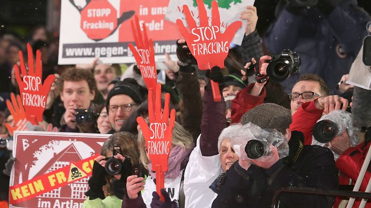 Anti-Fracking-Proteste am Rande der Berlinale
