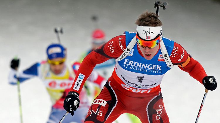 Unerreichbare Spitze: Der dreifache Gold-Gewinner Emil Hegle Svendsen läuft ebenso wie Martin Fourcade aus Frankreich in einer anderen Liga als die Deutschen.