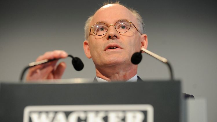 Wacker-Chemie-Chef Rudolf Staudigl verbreitet gute Nachrichten.