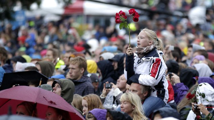 Gedenken an die Anschläge von Oslo und Utöja (Bild vom Juli 2012).