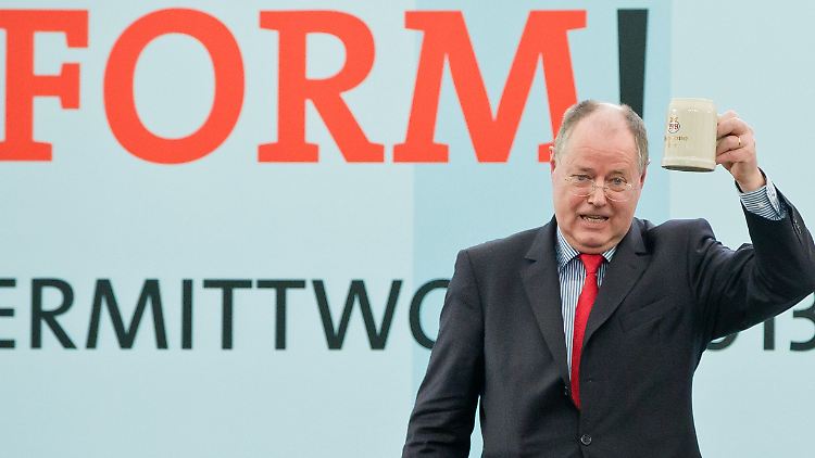 Fühlte sich heimisch im bayerischen Bierzelt: SPD-Kanzlerkandidat Peer Steinbrück.