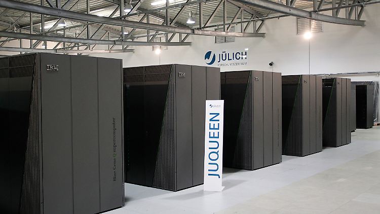 Europas schnellster Recher: Der Juqueen in Jülich.