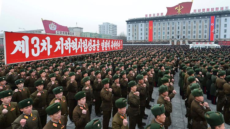 In Pjöngjang wird gefeiert. Das Land hat einen Atomtest unternommen.