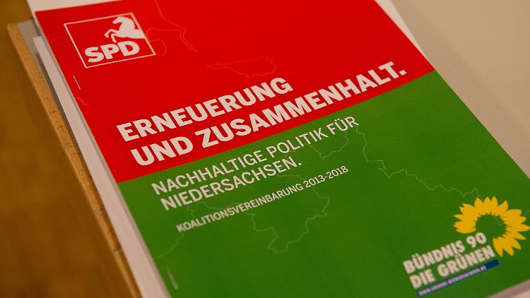 Der rot-grüne Koalitionsvertrag.