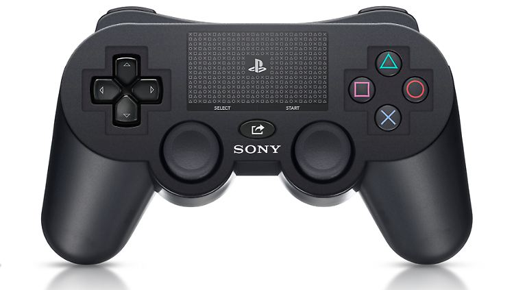 So könnte der PS4-Controller aussehen - inklusive "Share"-Knopf (M.), um Spielmitschnitte online zu teilen.