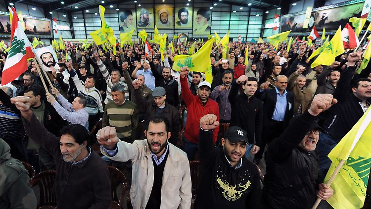 Hisbollah-Anhänger bei einer Veranstaltung in Beirut.
